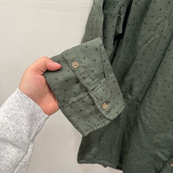 Marine Layer Green Long Sleeve Button Down Shirt XL *flawed* - Picture 4 of 8